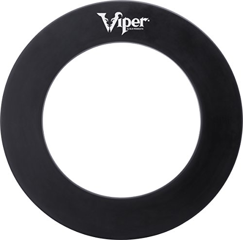 Viper Guardian Dartboard Surround Sisal/Bristle Steel-Tip Dartboard Wall Protector, Black