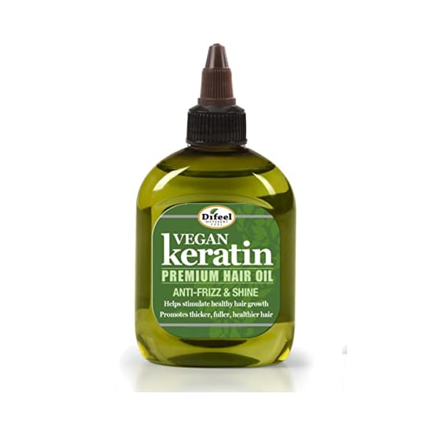 Difeel Vegan Keratin Premium Hair Oil - Anti Frizz & Shine 7.1 oz.