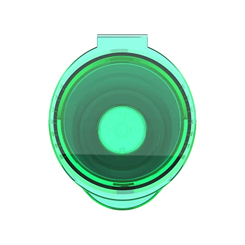 Image of Dragon Chewer 116mm CR Plastic Packaging Pop Top Tubes - Child Resistant Travel Holder Vial Containers - 500 qty (Translucent Green)
