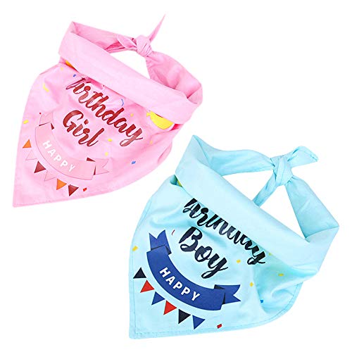 YOFASEN 2 Pezzi Triangolo Bandana per Cani