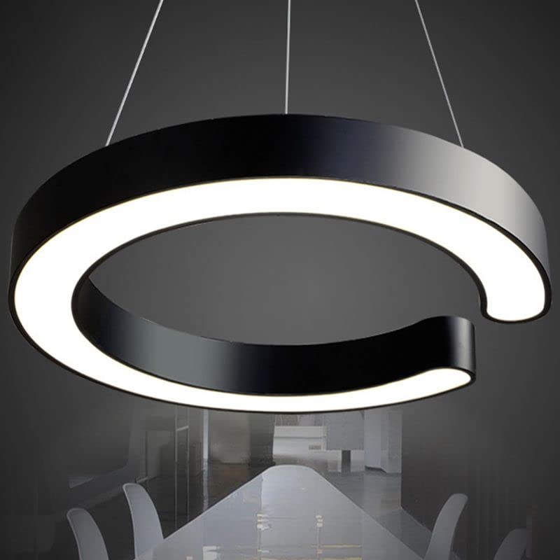 Tulsi Light Modern C-Shape LED Hanging Light | 45W Premium Warm White (3000K) Pendant Ceiling Lamp for Living Room, Bedroom, Dining Table, Restaurant & Office Decoration (Pack of 1) 4