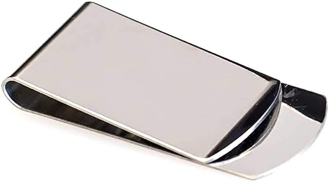 Personalised Silver Plated Money Clip In Gift Box - Engraved With Your Custom Text