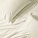 Sleeep Number Top Split Head Flex Queen Sheets Sets for Adjustable Bed Deep Pocket, 4 PCs Cotton 800 TC - Split Head Queen Sheets - Queen/34 Split at Top, 18 Inches Deep (Queen, Ivory