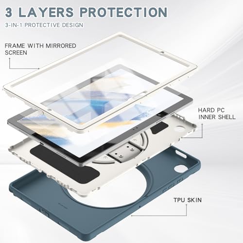 Coque Samsung Tab A8 antichoc SM-X200 évite casse écran bleu - 5