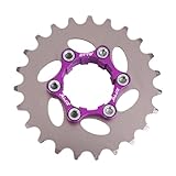 Aosekaa Single Speed Cassette Cog, Bike Freewheel, Bicycle Cassette Cog, Bike Single Speed Conversion Set for Mountain Road Bikes, 23T