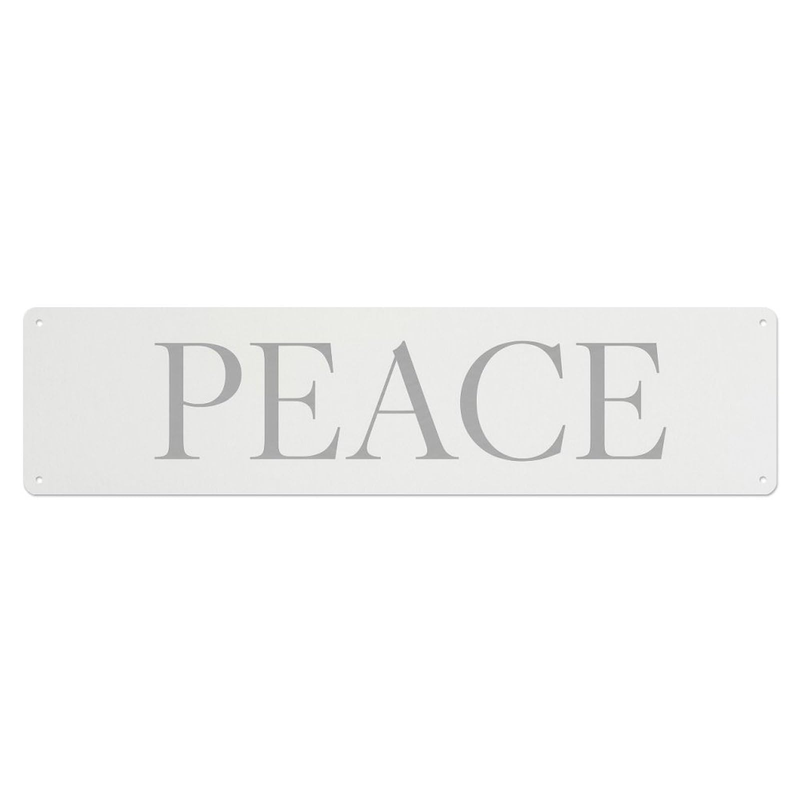 Peace Scripture Metal Tin Sign