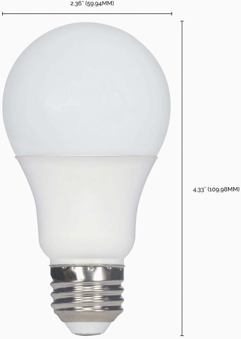 Satco S9596 Multi-Directional Led A19 4-Pack (9A19/LED/2700K/120V/4Pk)