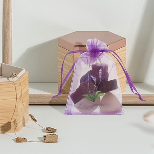 20 bolsas de malla lavanda perfumadas para almacenamiento miniatura 4