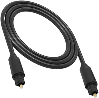 BETOOKY Cabo De Áudio De Fibra Óptica Cabo De Áudio De Fibra Óptica Cabo De Áudio Coaxial Linha De Áudio Alto-Falantes Linha De Comunicação Preta Cabo Digital De Fibra Óptica Cabo Coaxial