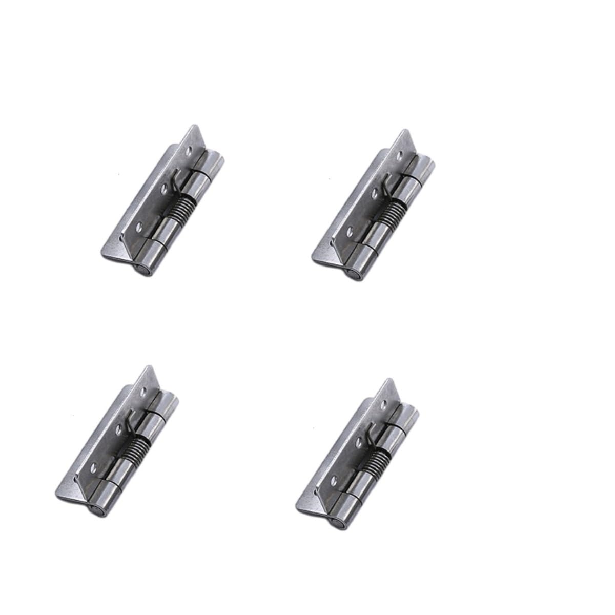 Vfdaswqq 6*4Cm Hinges, Small Hinges 4Pcs Of Stainless Steel Automatic Rebound(6 * 4Cm)