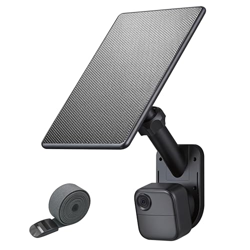 All-in-One 6W Solar Panel for Blink Outdoor 4 (4th Gen) Outdoor 2K+ & XT2/XT3 Integrated Wall & Pole Mount Waterproof Solar Charger with Built-in Energy Storage (Camera Not Included)