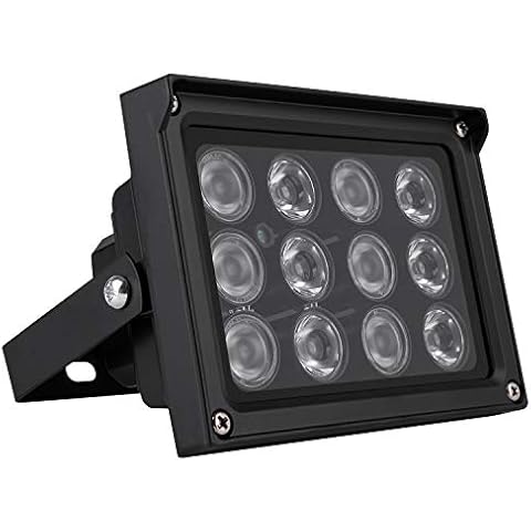 ICAMI IR Illuminators 12pcs,High Power Infrared LED Lights for Security Camera Cover