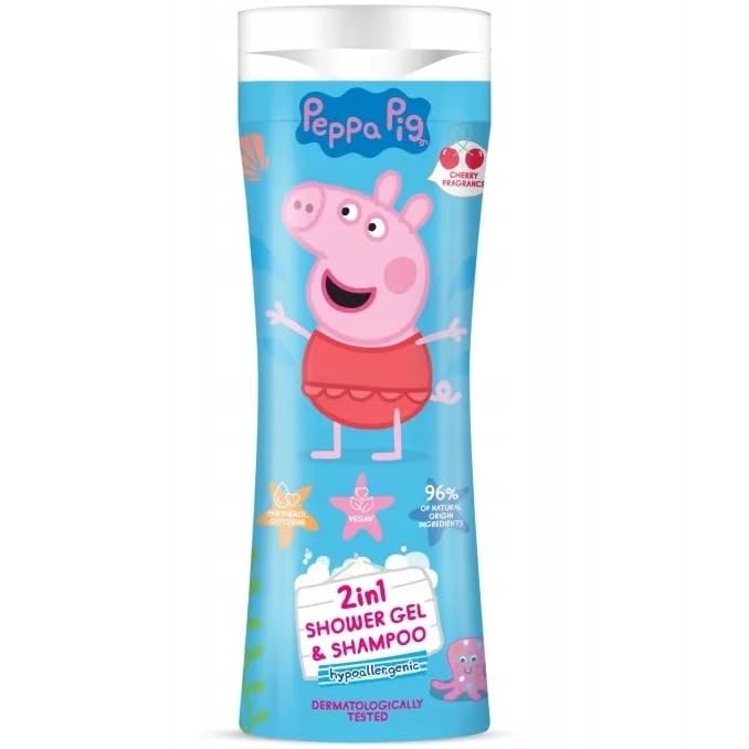 Peppa Pig Pig Shower Gel 2-in-1 Hair Shampoo Cherry 300 ml