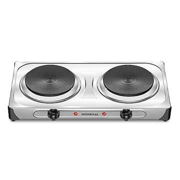 Fogão Elétrico Fast Cook Due, Mondial, Inox, 2000W, 110V - FE-03