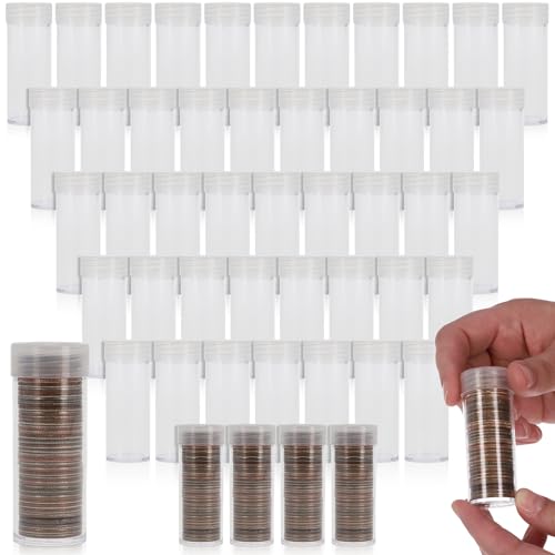 BCW Tubos para Monedas de Cuarto - Paquete de 100 miniatura 1