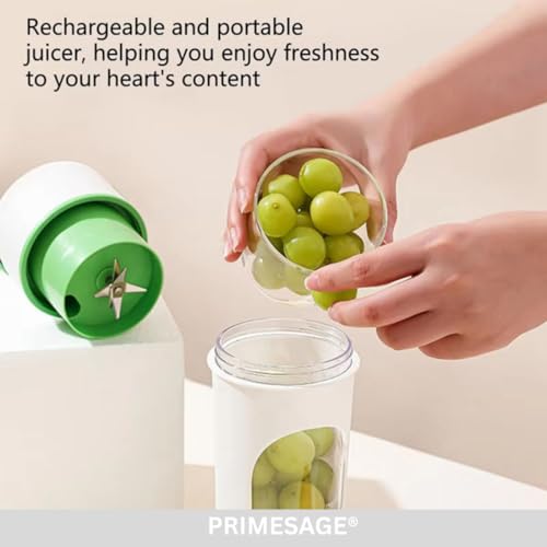 Image of PRIMESAGE Juicer Mixer Grinder Mini Juicer for Home Bullet Mixer Jar Juicer Machine Juicer Grinder for Fruits Portable Blenders for Smoothies and Juices Mixer | Portable 580ML