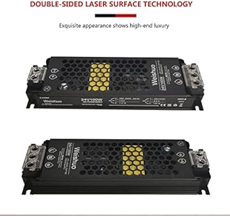 LED Driver 24V 100W 4.2A LED Transformer IP20 AC 220V to DC 24 Volt Constant Voltage Slim Switching Power Supply for LED Strip Lights LED Bulbs and Indoor Lamps