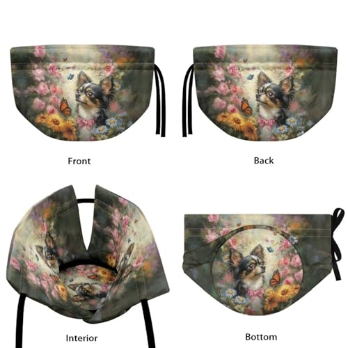 Image of Xoenoiee Chihuahua Butterfly Vibrant Floral Pattern Tea Cozy Tea Pot Cover Insulation Tea Cosy Teapot Dust Cover Teapot Warmer for Home Kitchen Teapot Covers