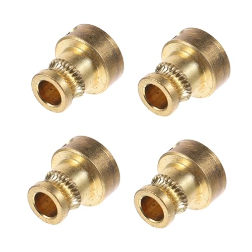 Gatuida 4pcs Printing Feed Wheel Brass Metal Extruder Wheel for Printer Parts Compatible Dual Extruder Systems for Feedi