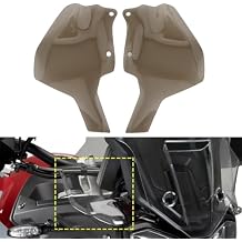 Motorcycle Upper Wind Shield Side Wings Air Deflector Fairing Windshield Deflectors Compatible with Triumph Tiger 900 2020-2023 Tiger 850 2021-2023 Brown