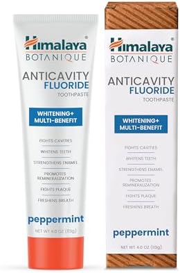 Himalaya Botanique Anticavity Fluoride Toothpaste, Fluoride with ...