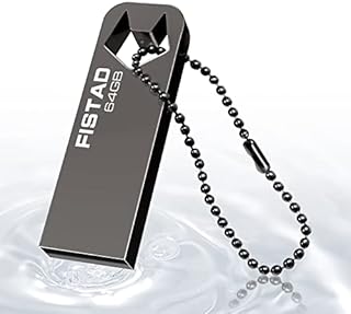 USB Drives 64GB Memory Stick 64 GB Mini Pen Drive 64GB Metal USB Flash Drive Waterproof USB Key 64 GB for PC Laptop Computers Tablet etc (Black)