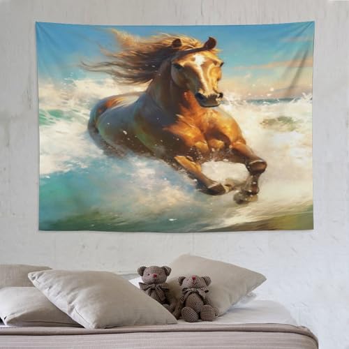 Tapis mural de sceau de cheval 3D décoration murale salon