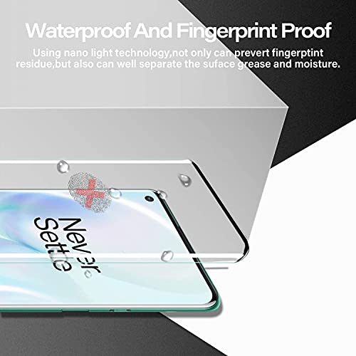 Image of STP FEEL Advanced Fulll Glue Tempered Glass Protector For Oneplus 8 Pro | Full Glue Edge to Edge Full Glue Screen Protector Guard Protector, Pack of 1