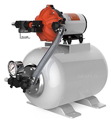 Seaflo Marine Water Pump 24 V Dc 60 Psi 5.5 Gpm 2 Gallon Accumulator Tank System #TOP30