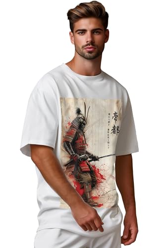 T-shirt oversize homme samouraï ample et confortable pour le sport