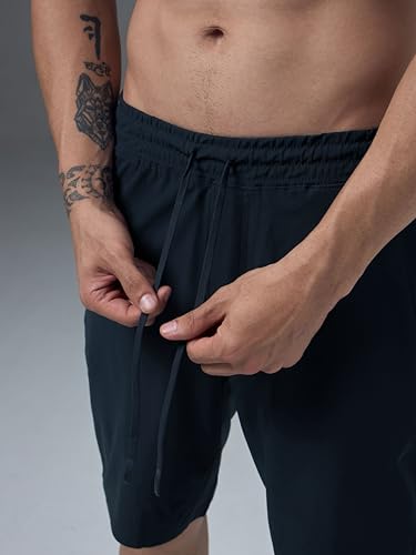 Image of TECHNOSPORT Men's Regular Fit Solid Sports Shorts with Duracool+ for Running, Training & Workout Wear