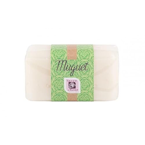 TERRE DE ROSE - Savon muguet 150g - produits artisanaux français - made in France - cosmétiques naturelles - 100% d'origine végétale - douceur et naturel
