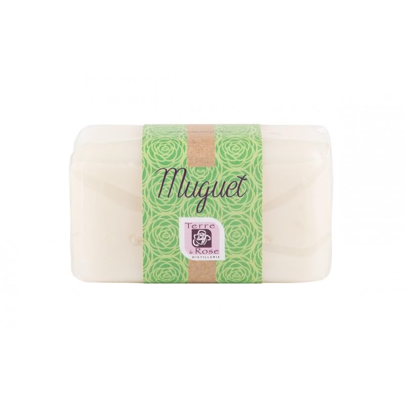 TERRE DE ROSE - Savon muguet 150g - produits artisanaux français - made in France - cosmétiques naturelles - 100% d'origine végétale - douceur et naturel