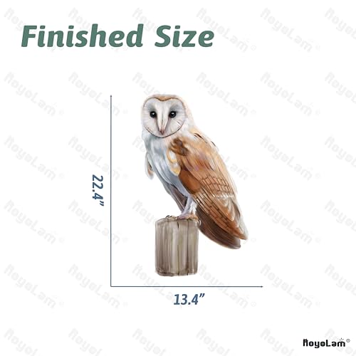 Vinilo Decorativo Buho Barn en Poste de Madera miniatura 5