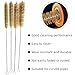 7pcs Brass Wire Tube Brushes Multipurpose Pipe Brush Tool Set, 11Inch Tube Cleaning Brushes Lab Cleaning Brushes Wire Bottle Brush for Lab Tube, Auto Parts, Bottles and Pipes, 7 Sizes