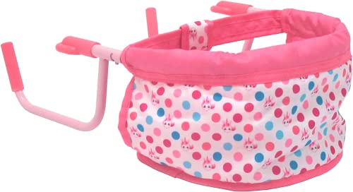 Kookamunga Kids Baby Doll High Chair - Clips Onto Tables - Doll High Chair For 18 Inch Dolls - Hook On Doll Chair For Table - Portable Feeding Chair For Dolls - Pink Unicorn #TOP3