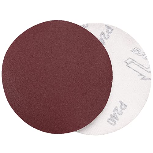 Utoolmart ディスクペーパー サンダー サンディングディスク サンドペーパー ダブルアクション マジック ペーパー 研磨 やすり 電動サンダー用 サンディングパット 木工用 ランダムアクションサンダー用 サンディング 研磨 サンダー用紙やすり丸型 #240 工木工生地研磨用 5インチ 外径 125mm 10枚