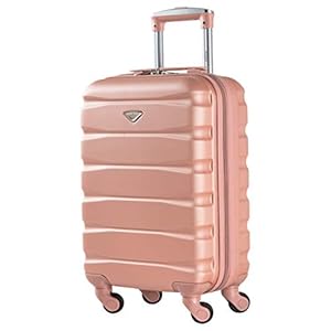 Flight Knight ABS 3 Tailles Valise Legere Compatible avec Air France, Hop! easyJet, RyanAir Et Bien d’autres! Bagage a Main 55x35x20 cm Et Bagage en Soute Grande avec 4 Roues.