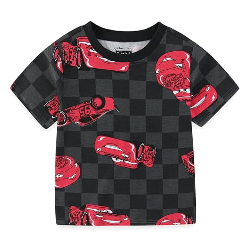 Image of Disney Cars Lightning McQueen Boys 4 Piece Mix and Match T-shirts and Shorts Set for Big Kid