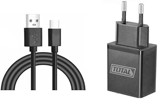 5V 2A Charger/Adaptor Head (USB type-A) - TCLI120502 + Total USB type-A to type-C cable,Cable length:1M-TIUCC01