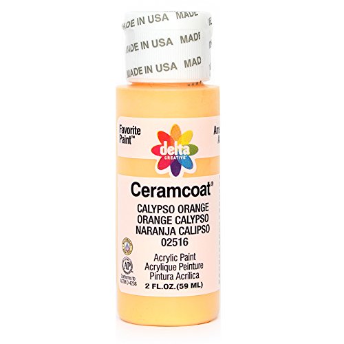 Ceramcoat Acrylic Paint 2oz-Calypso Orange - Opaque