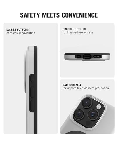 Image of DailyObjects Polycarbonate Black Mist Magsafe Case For iPhone 16 Pro Compatible With Mag-Safe Wireless Charging | Black Hybrid Magnetic Back Cover