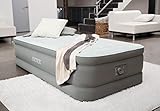 Intex Premaire Airbed Twin, Grey/White, Twin
