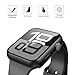 Misxi 2 Pack Tempered Glass Case Compatible for Apple Watch Series 11 (2025) Series 10 42mm, Hard PC Screen Protector Overall Protection Ultra-Thin Lightweight Scratch-Resistant Cover for iWatch, Black