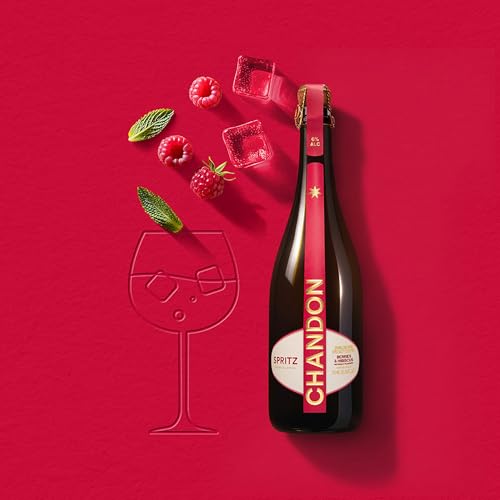 Chandon Spritz Berries & Hibiscus, 75cl, 6% Vol. Alkohol | Schaumwein und fruchtig-frische Beeren | Frischer Premium-Aperitif | Servierfertig | Auf Eis genießen