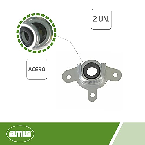 Amig - Zinc Steel Bracket and Bearing for Roller Shutters, Multicoloured - Image 2