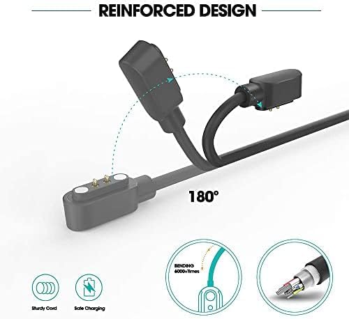 Image of Smartwatch USB Charging Cable, Compatible with Fire Boltt, boAt, Noise, Firebolt Smart Watch Charger, Smart Watch Charger Cable for All Models