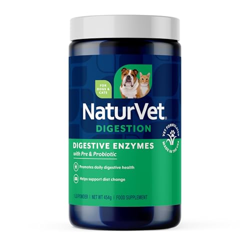 NaturVet – Digestive Enzymes - Plus Probiotics & Prebiotics – Helps Support Diet Change & A Healthy Digestive Tract – for Dogs & Cats – 1 lb Powder - image 8