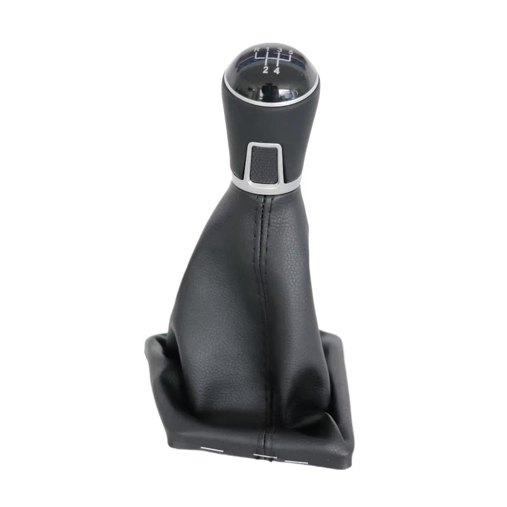 Ydxherta Leather Knob 5S For Lavida 2015-2017 Gear Shift Knob Boot Lever Switch Handle Leather Manual Gearbox Handle Cover 5 6 Speed Auto Parts(Leather Knob 5S)