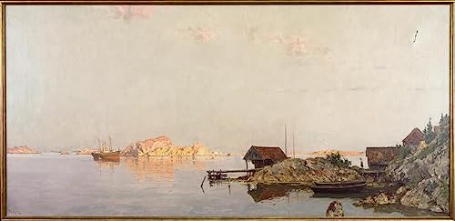 Tableau Toile Anti-Stress 60x90cm Affiches d'Art Paysage Côtier Walter Moras